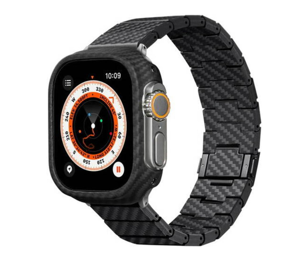PITAKA Carbon Fiber Strap Black/Grey Apple Watch 42/44/45/Ultra 49m - 1485303 - zdjęcie